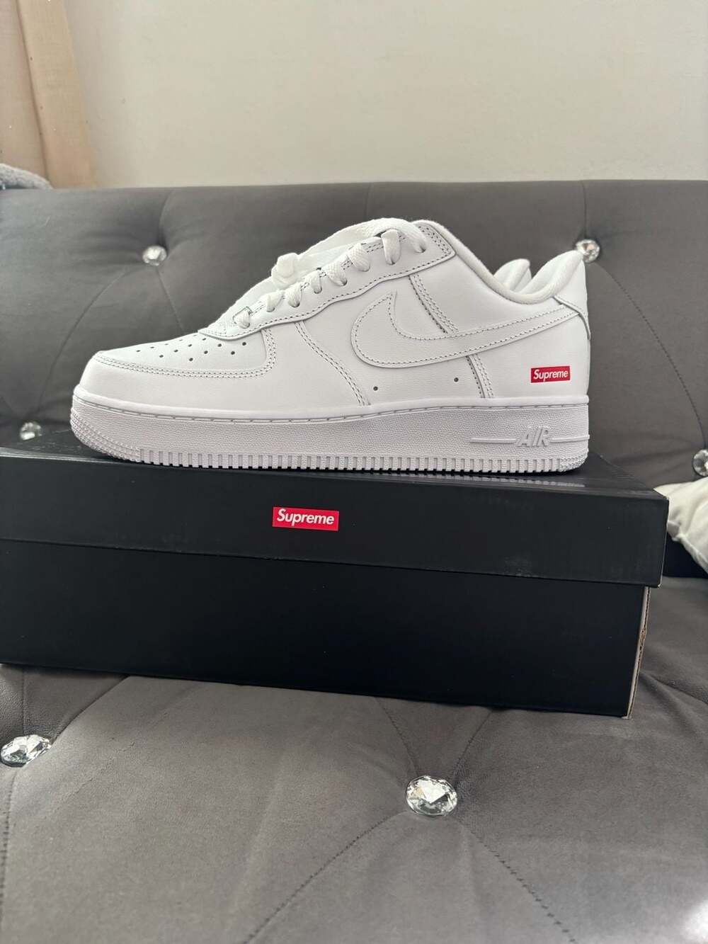Nike Air Force 1 Low x Supreme 'Box Logo - White' (CU9225-100)